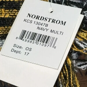 NWT lulla collection by bindya fashion scarf from nordstrom navy multi color